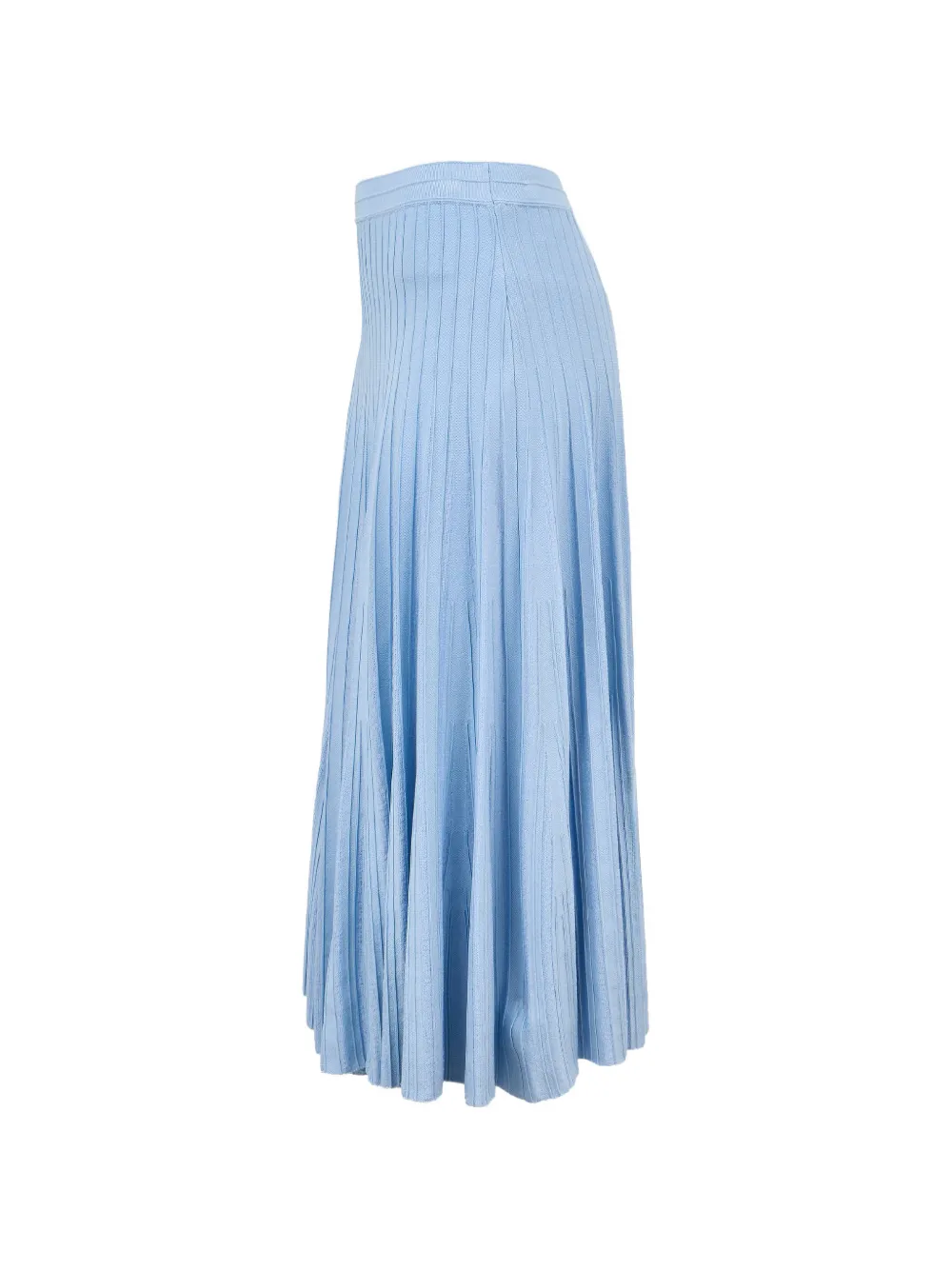 Simkhai Margoux Ribbed-knit Skirt in Blue, view 2