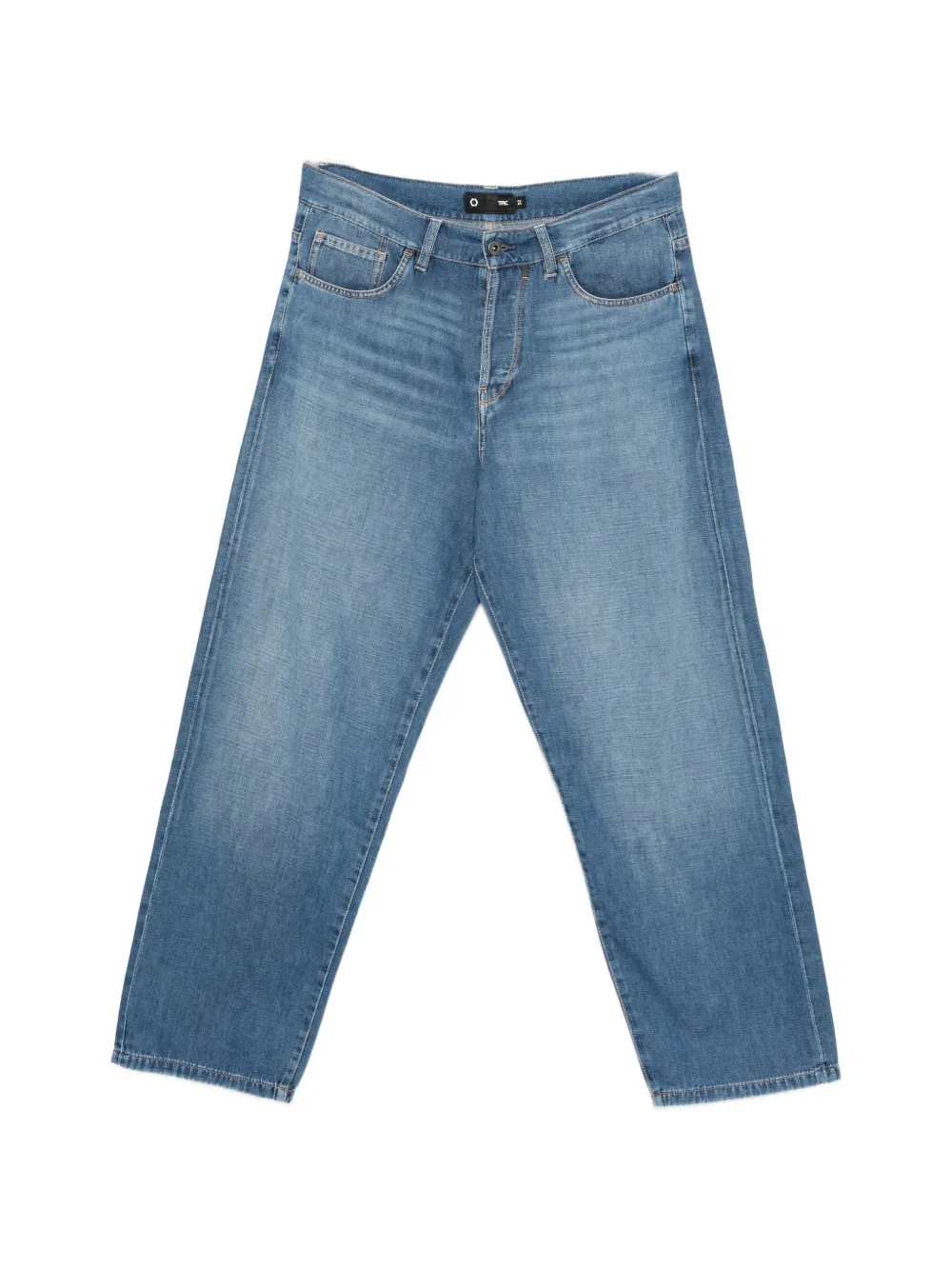 TRC faded-effect straight-leg jeans - Blau