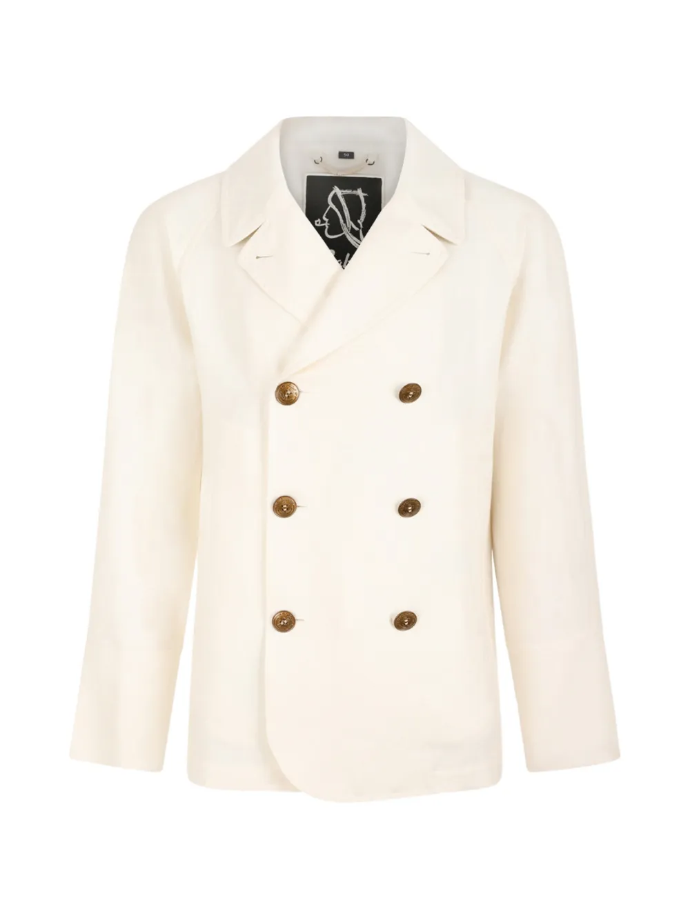 Sealup double-breasted notched-lapel jacket - Toni neutri