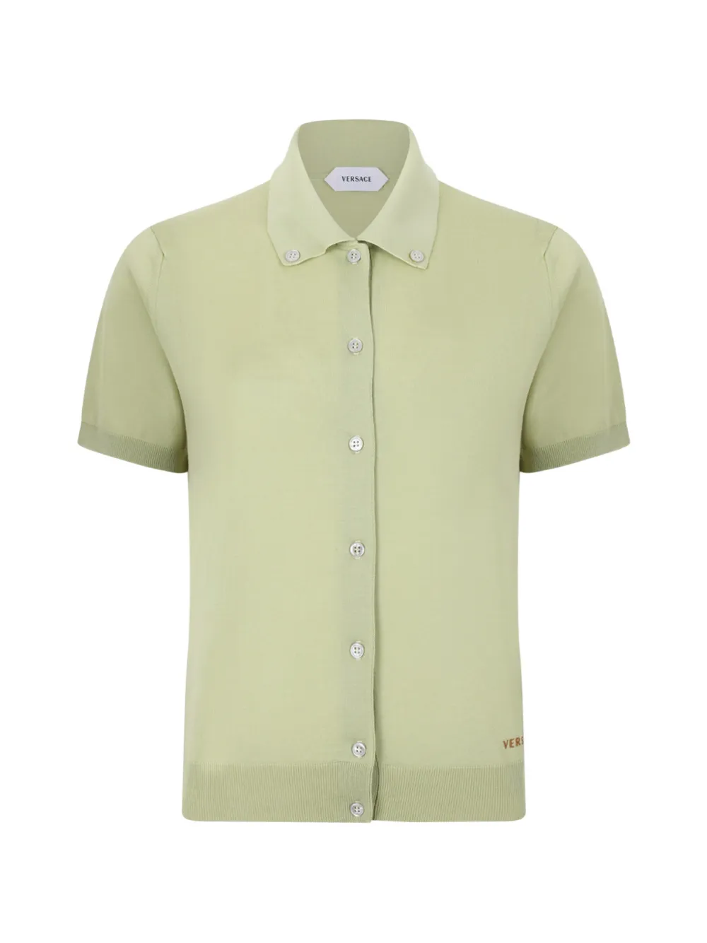 Versace button-down short-sleeve shirt - Verde