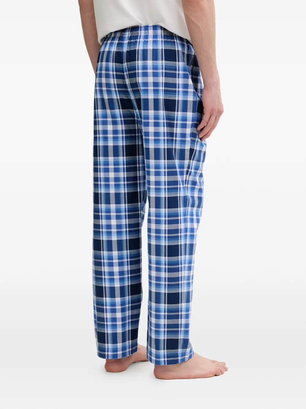 Polo Ralph Lauren Geruite pyjamabroek met trekkoord Blauw