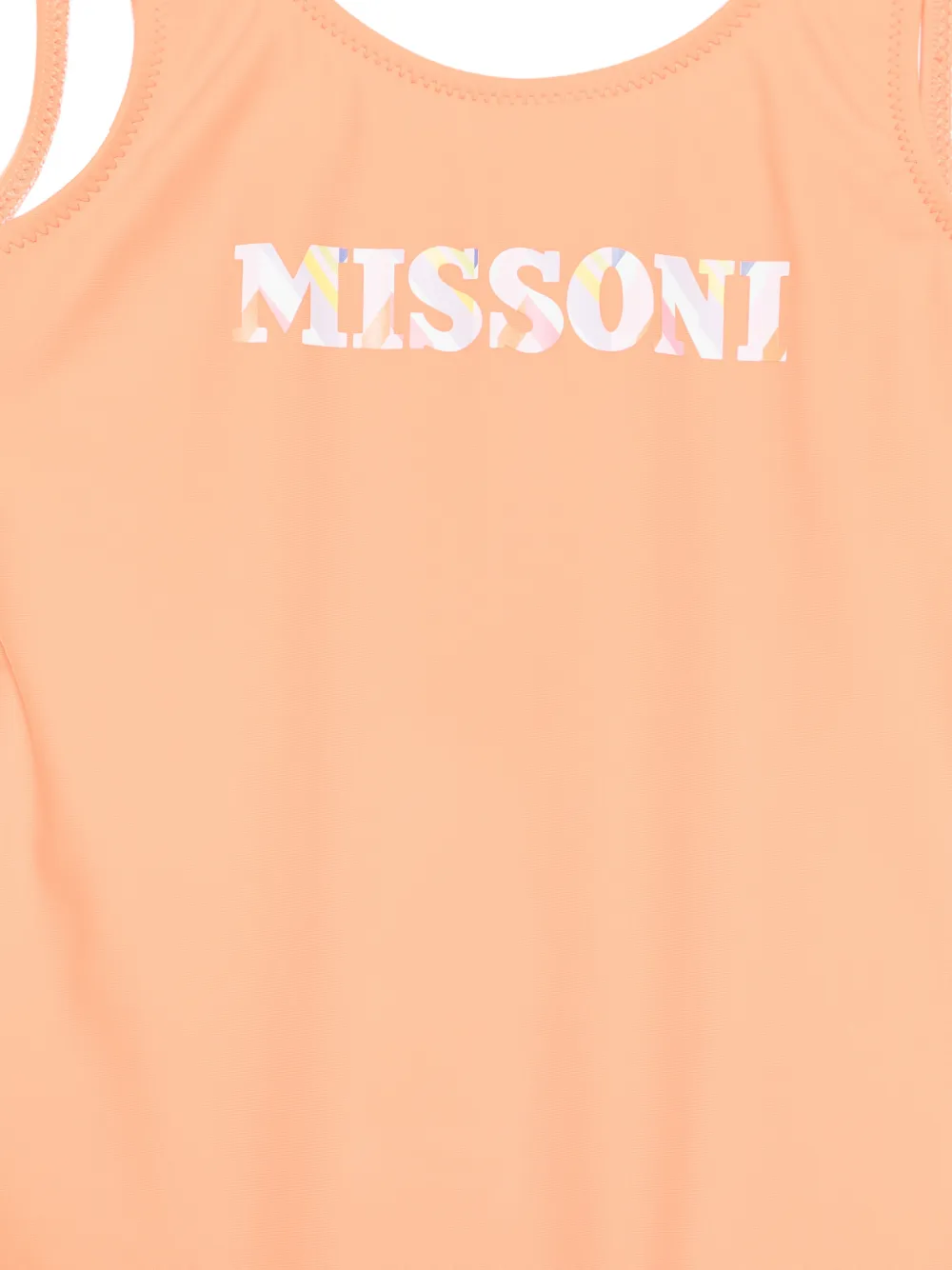 Missoni Kids Badpak met logoprint Oranje