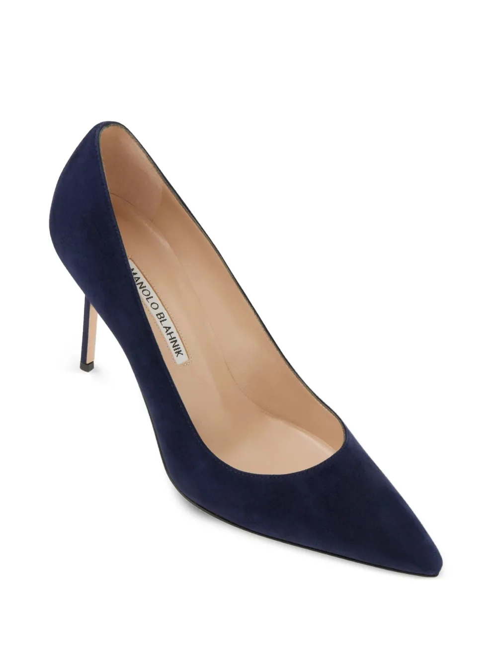 Manolo Blahnik Pumps met puntige neus Blauw