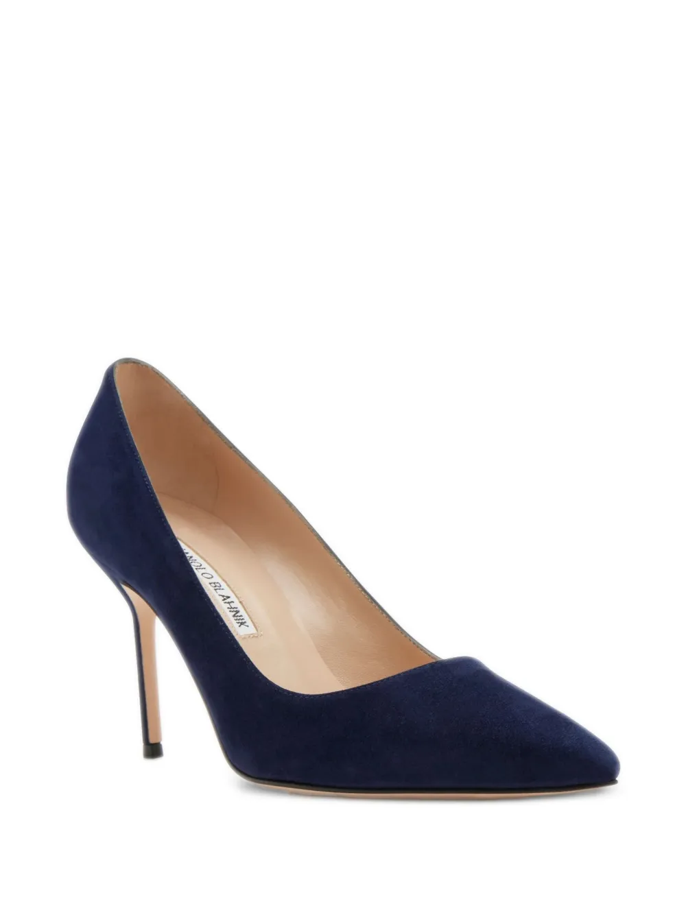 Manolo Blahnik Pumps met puntige neus Blauw