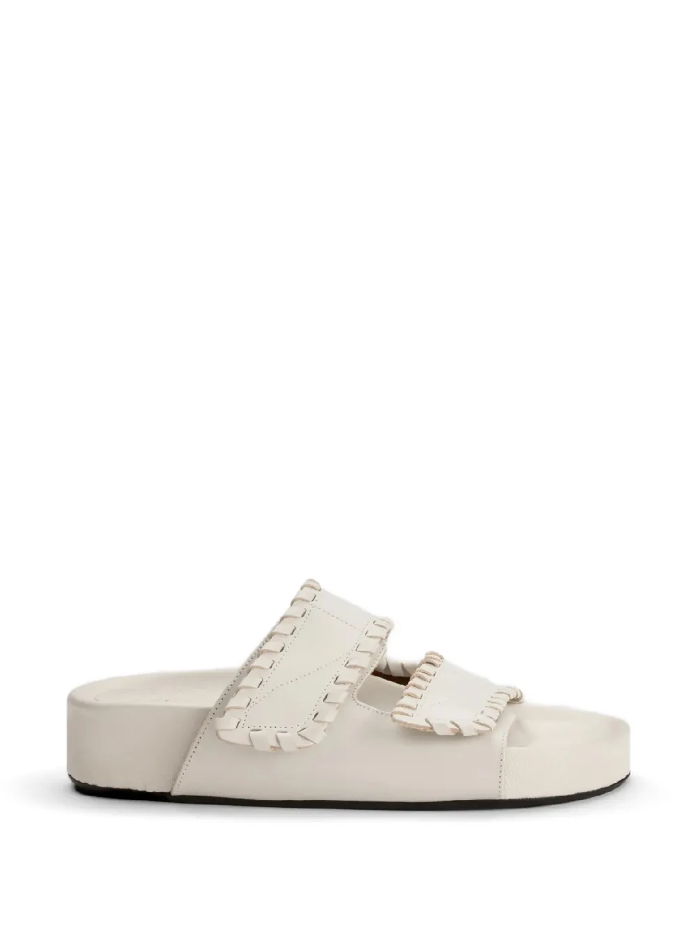 ATP Atelier Furlo slippers met klittenband Beige