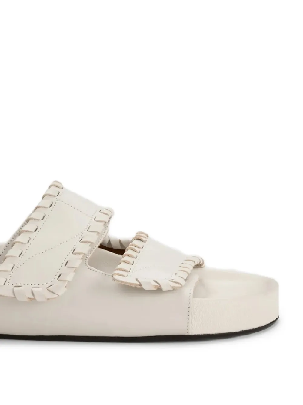 ATP Atelier Furlo slippers met klittenband Beige