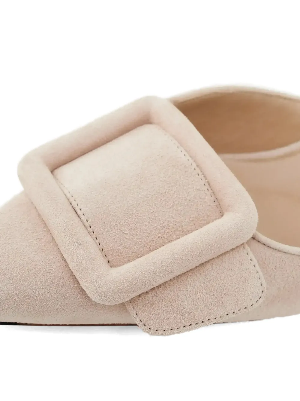 Manolo Blahnik Maysale suede mules Beige