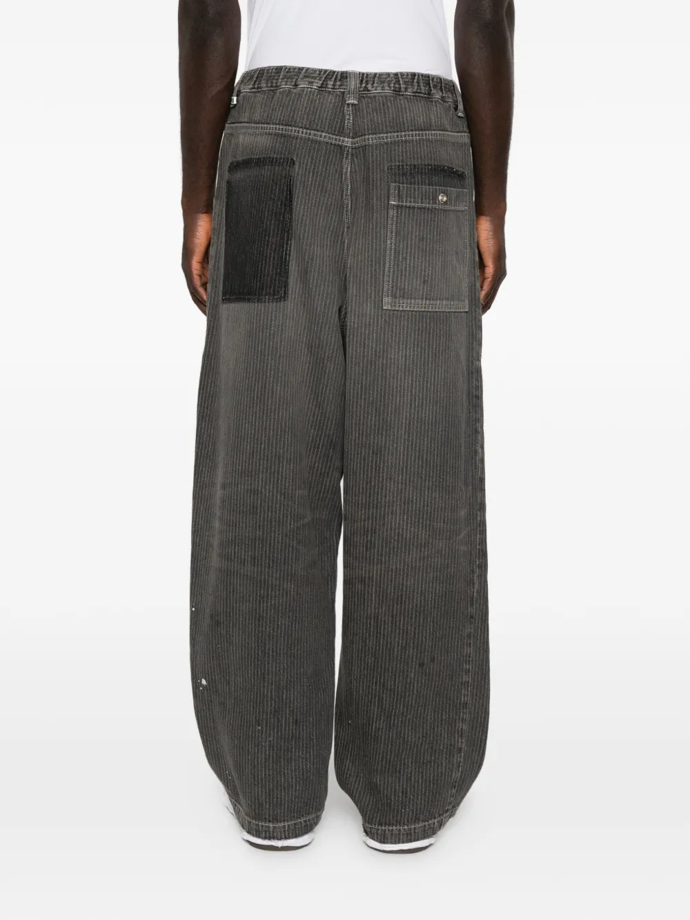 Maison MIHARA YASUHIRO Jeans met verfspetters Grijs