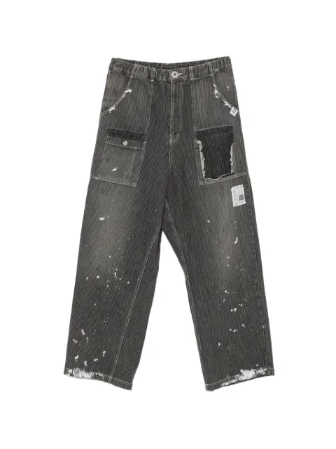 Maison MIHARA YASUHIRO 페인트 스플래터 디스트레스드 진