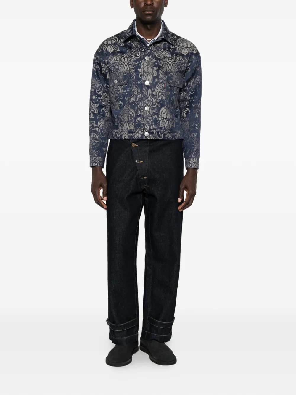 Junya Watanabe MAN x Levi's denim jack met knopen Blauw