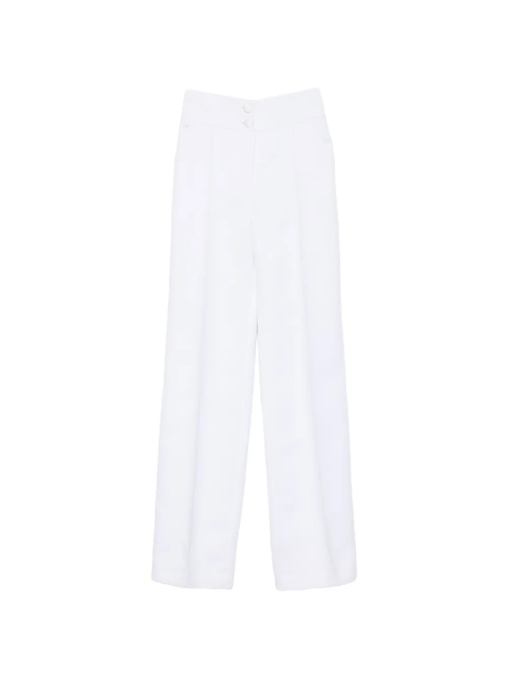 MITILIANE COUTURE High waist plooibroek Wit