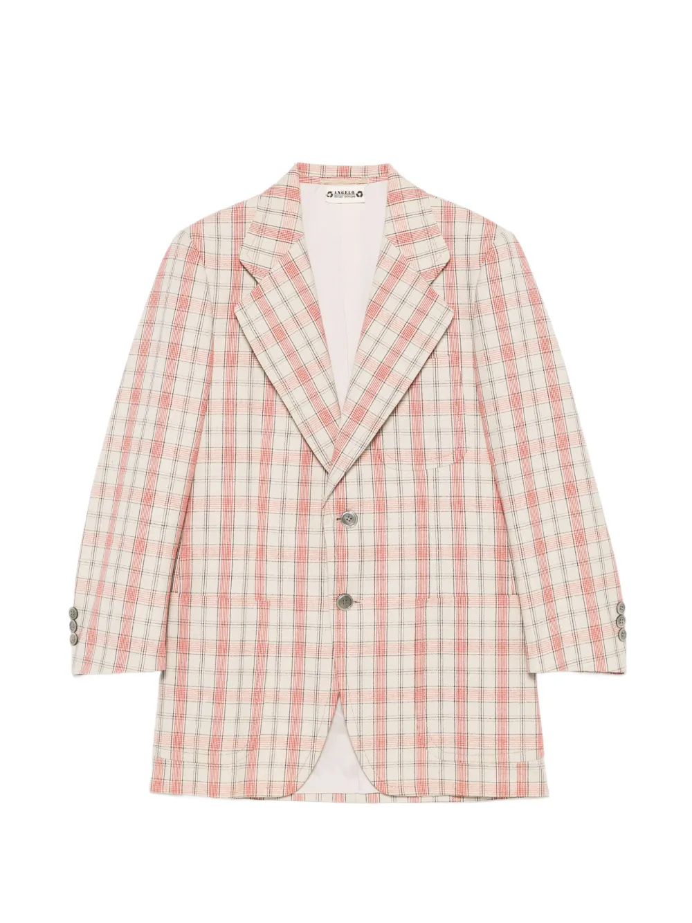 A.N.G.E.L.O. Vintage Upcycling check-pattern blazer - Rosa