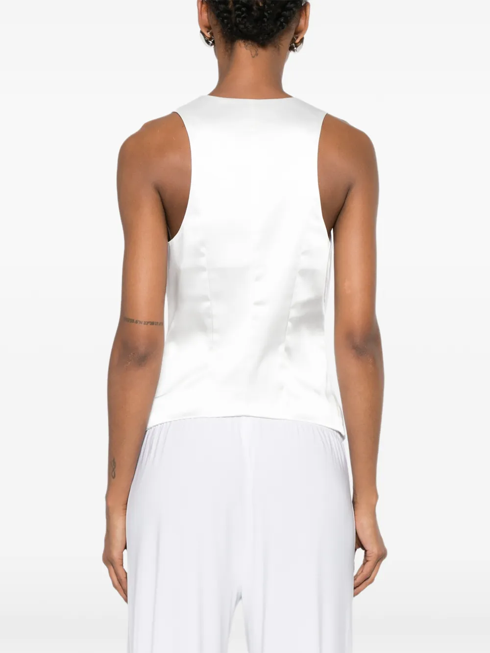 MITILIANE COUTURE Gilet met knopen Wit