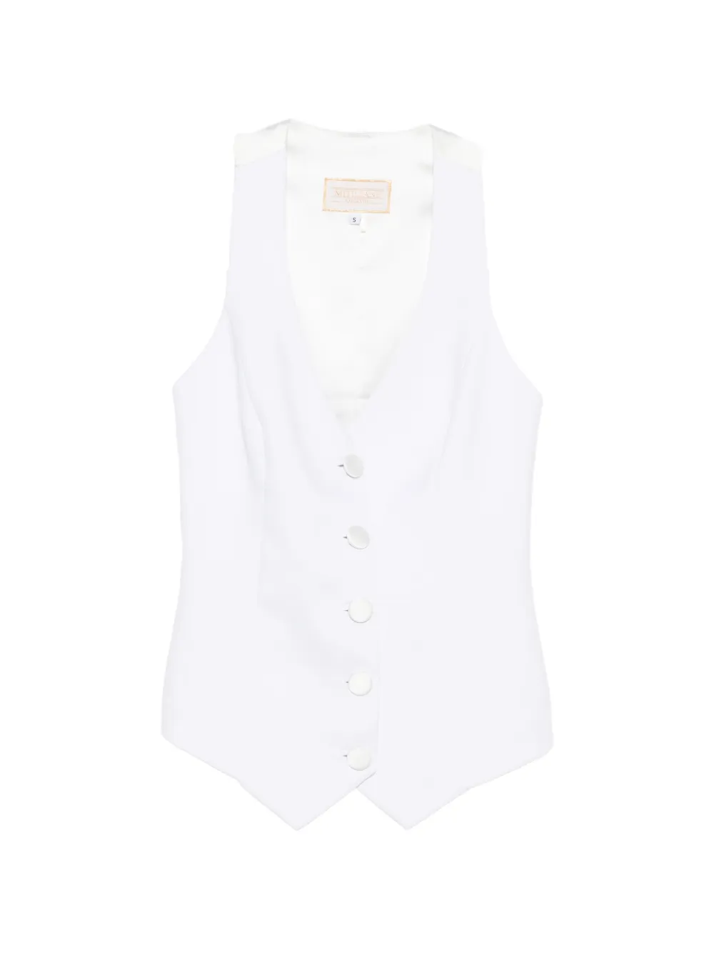 MITILIANE COUTURE button-up waistcoat - White