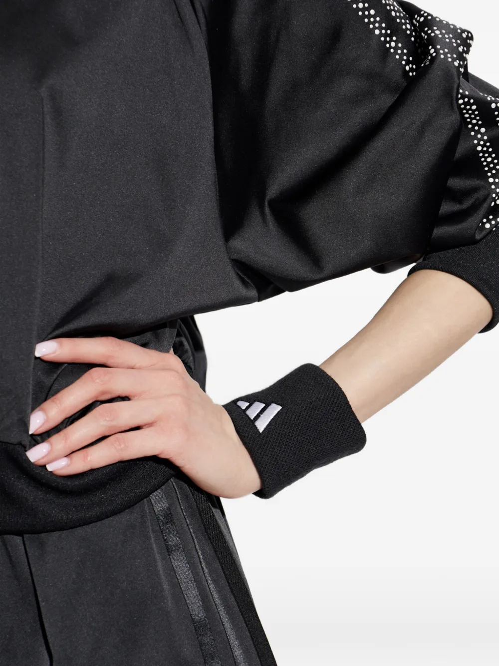 adidas Polsbandjes met geborduurd logo Zwart