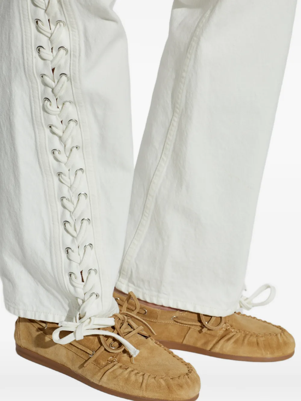 ALOHAS Rowan suède loafers Beige