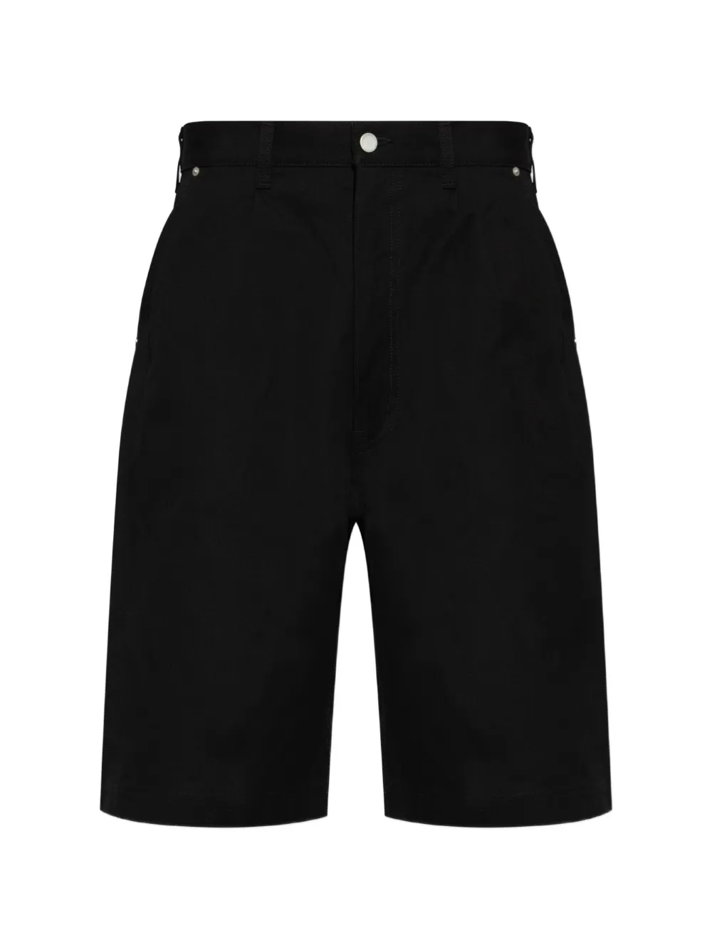 Comme des Garçons Homme Plus Shorts denim con pieghe - Nero