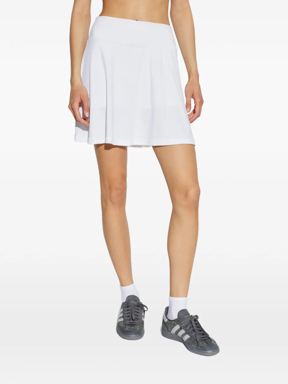 adidas Mini-skort met geperforeerd detail Wit