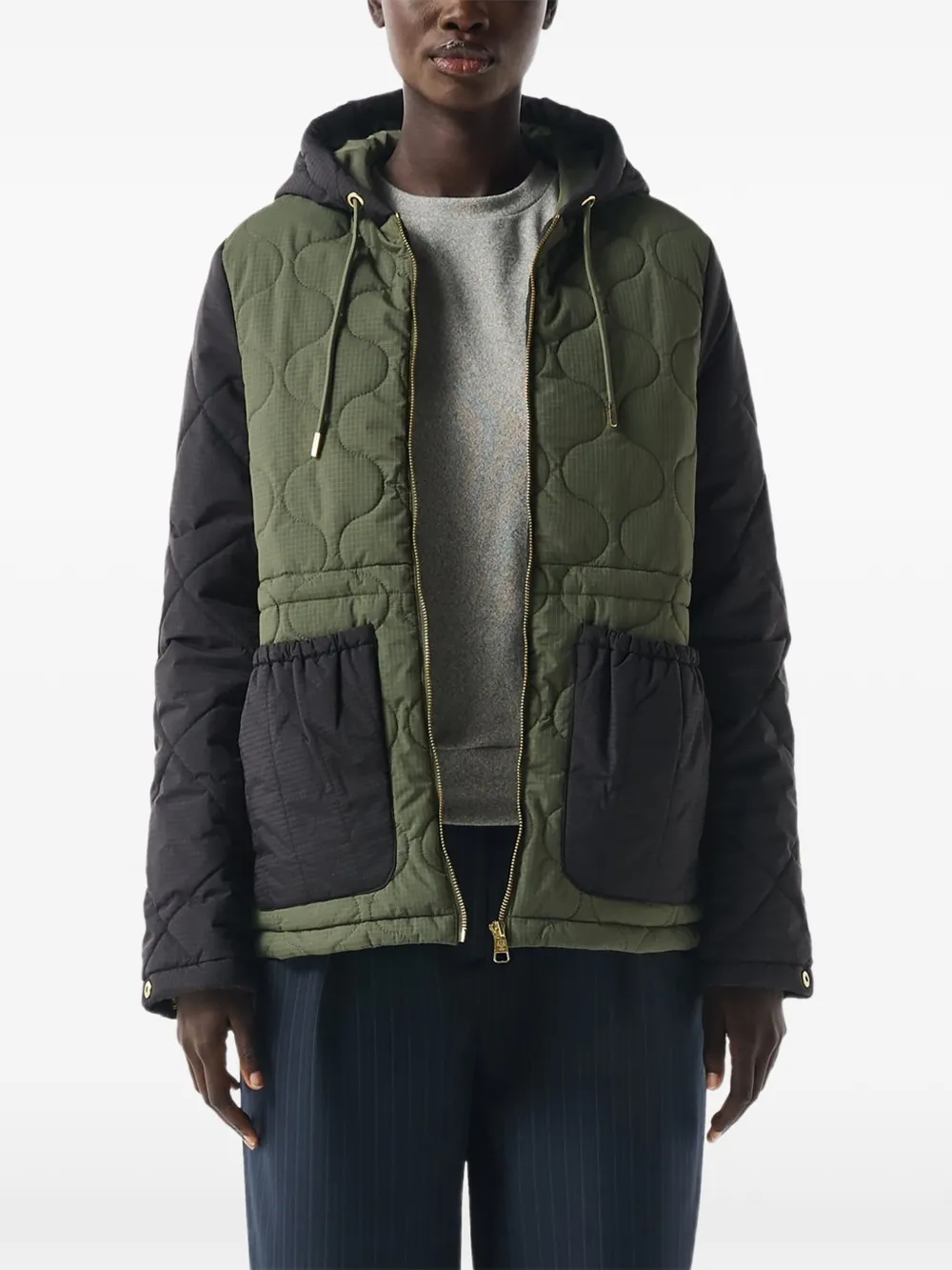 Hunter onion-quilted recrafted jacket - Schwarz