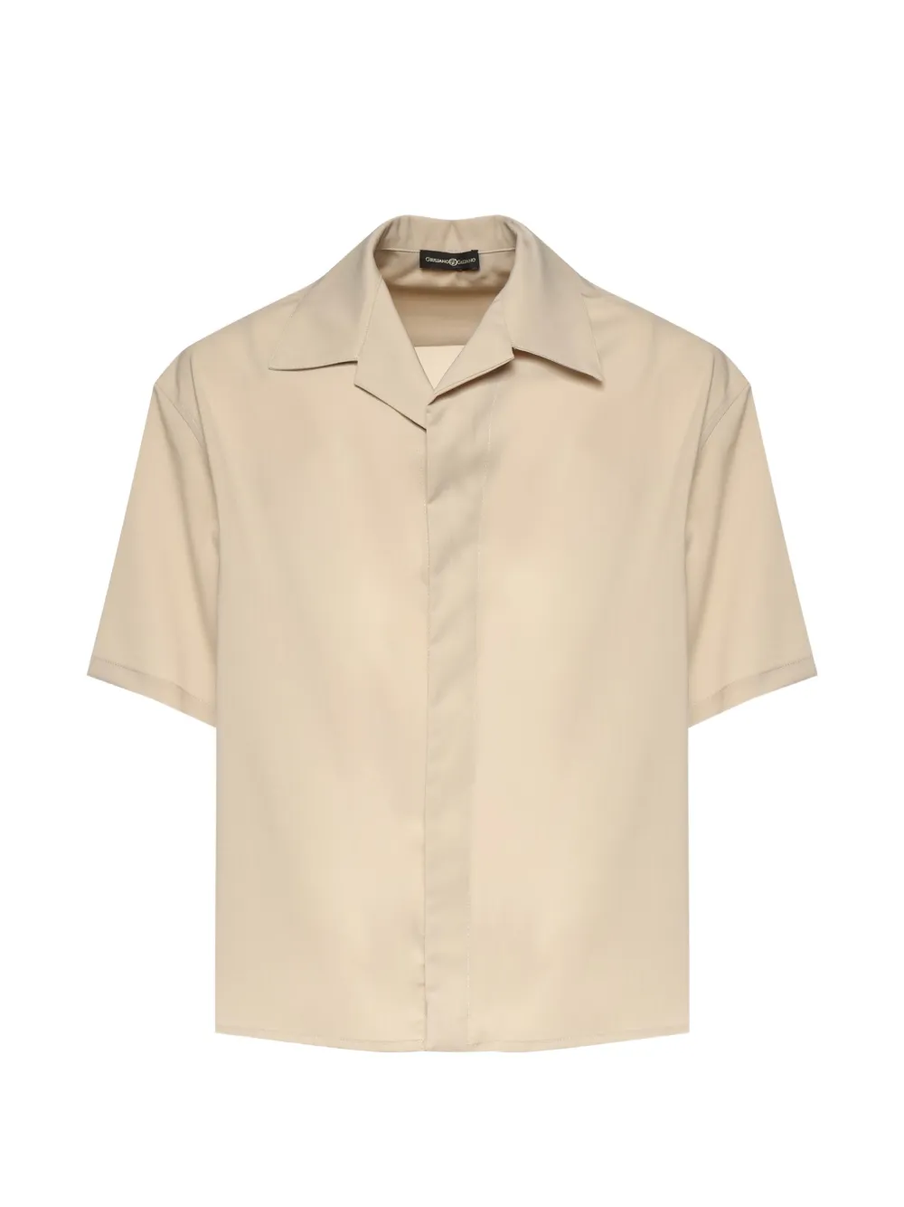 Giuliano Galiano short-sleeve camp-collar shirt - Toni neutri