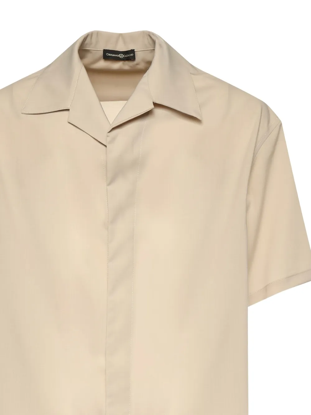 Giuliano Galiano Overhemd met korte mouwen Beige