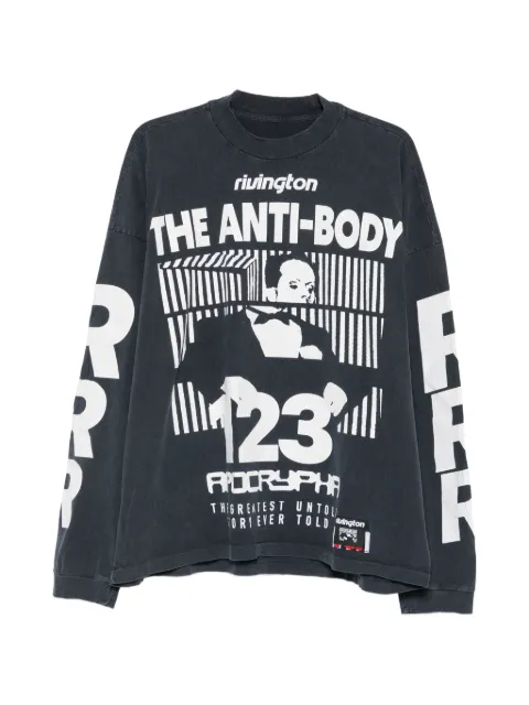 RIVINGTON ROI REBIS graphic-print long-sleeve T-shirt