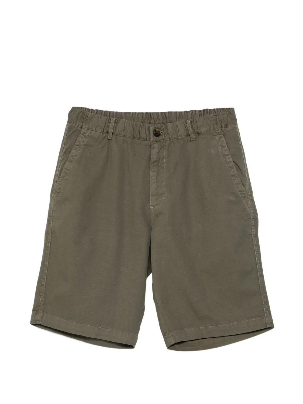 Alley Docks 963 elasticated-waistband shorts - Verde