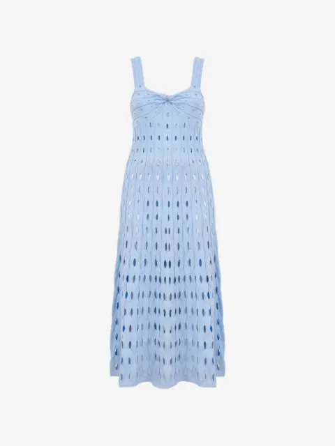 SIMKHAI  Christina cut-out knit midi dress