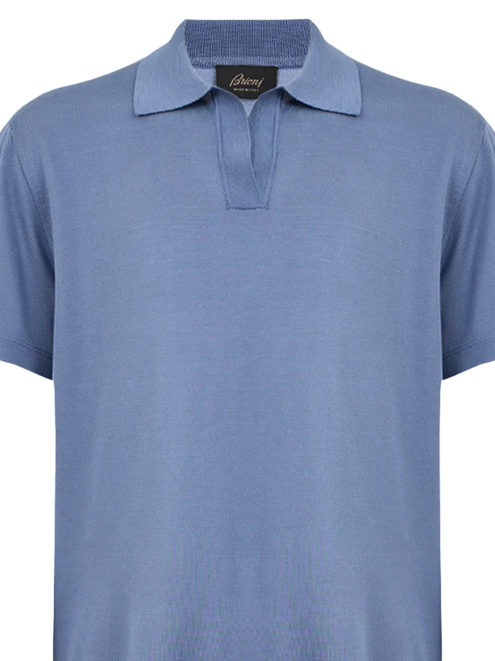 Brioni Piqué poloshirt Blauw