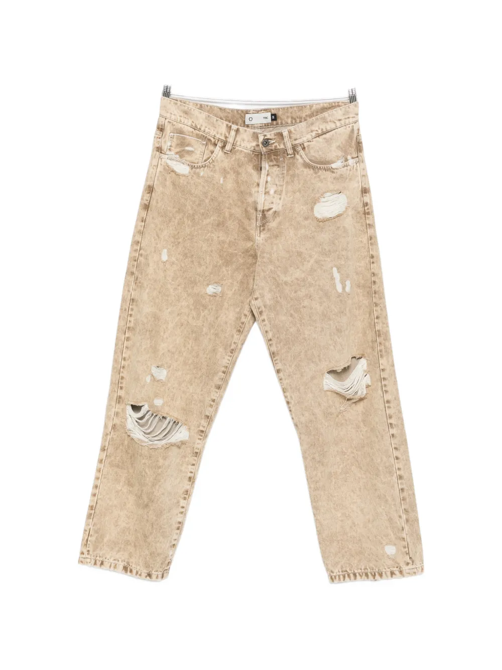 TRC distressed acid-wash jeans - Toni neutri