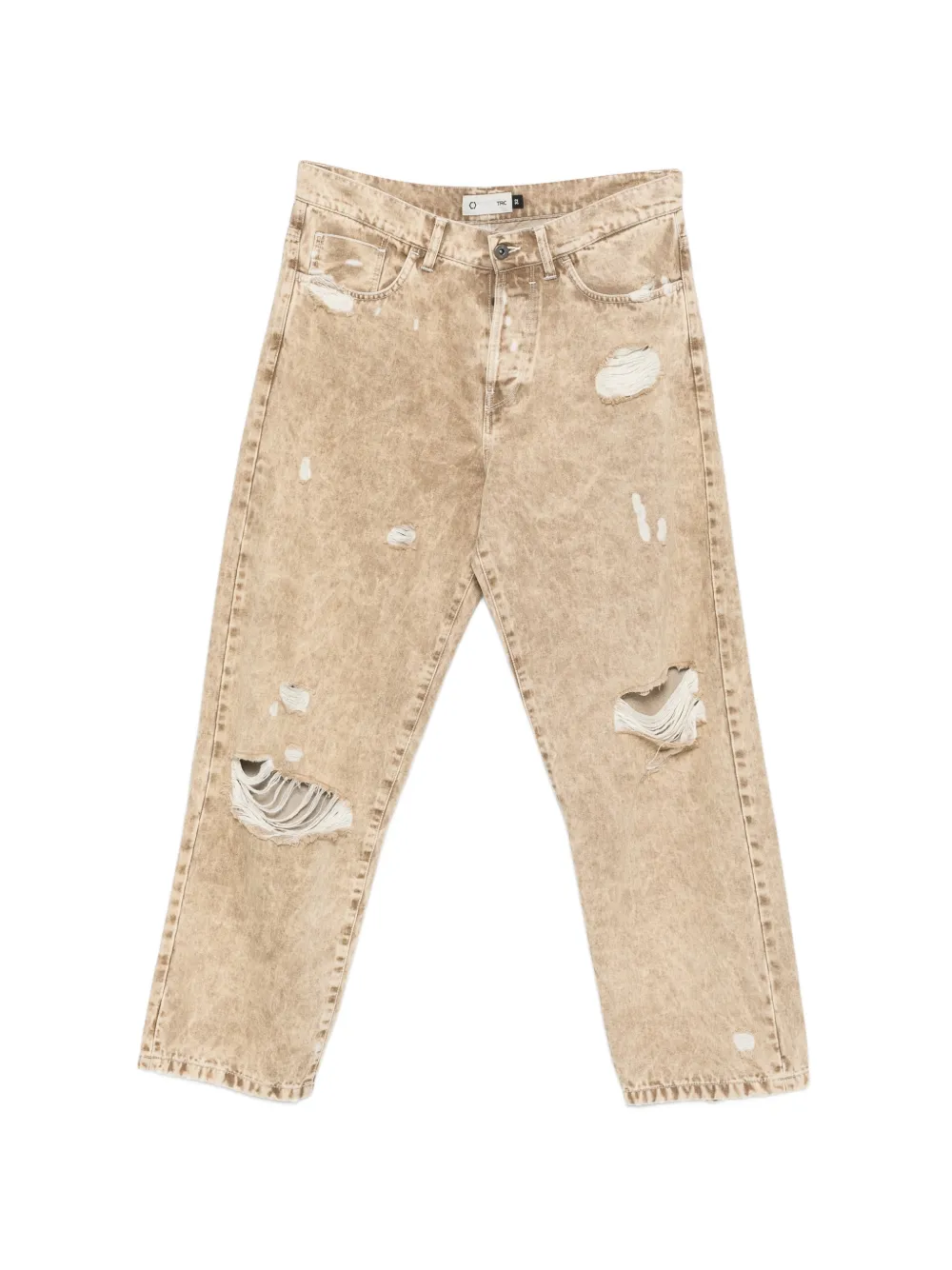 TRC distressed acid-wash jeans - Toni neutri