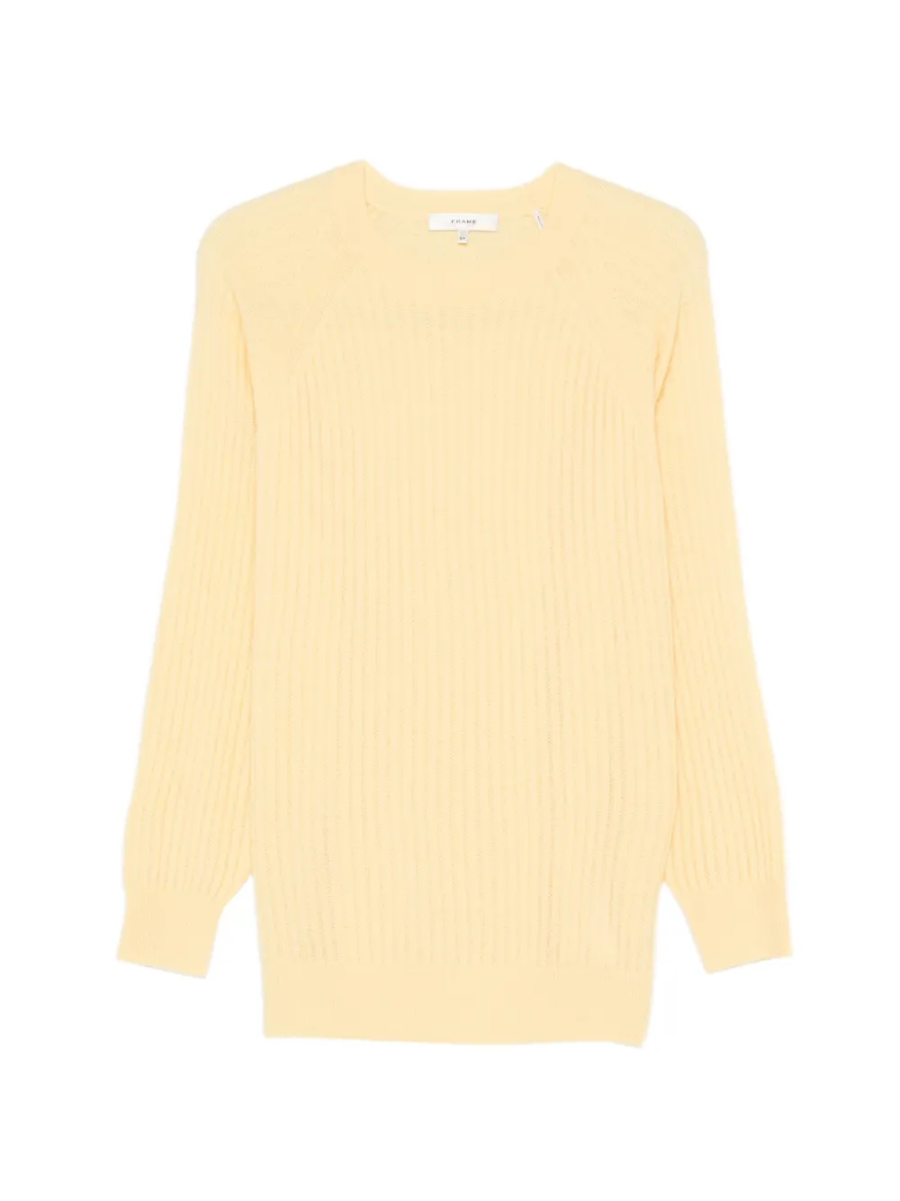 FRAME Sunbeam knitted raglan-sleeve sweater - Yellow