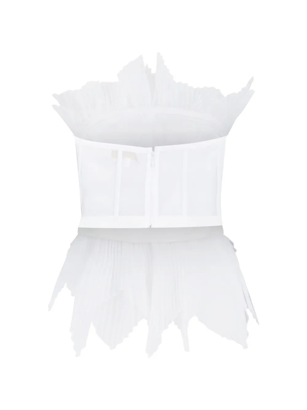 Genny Plissé top Wit
