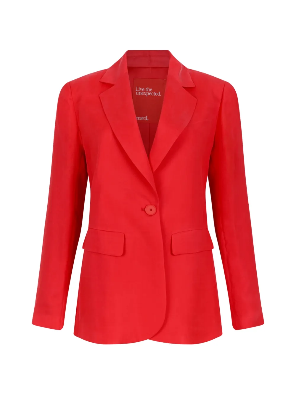 Merci single-breasted notched-lapels blazer - Rosso