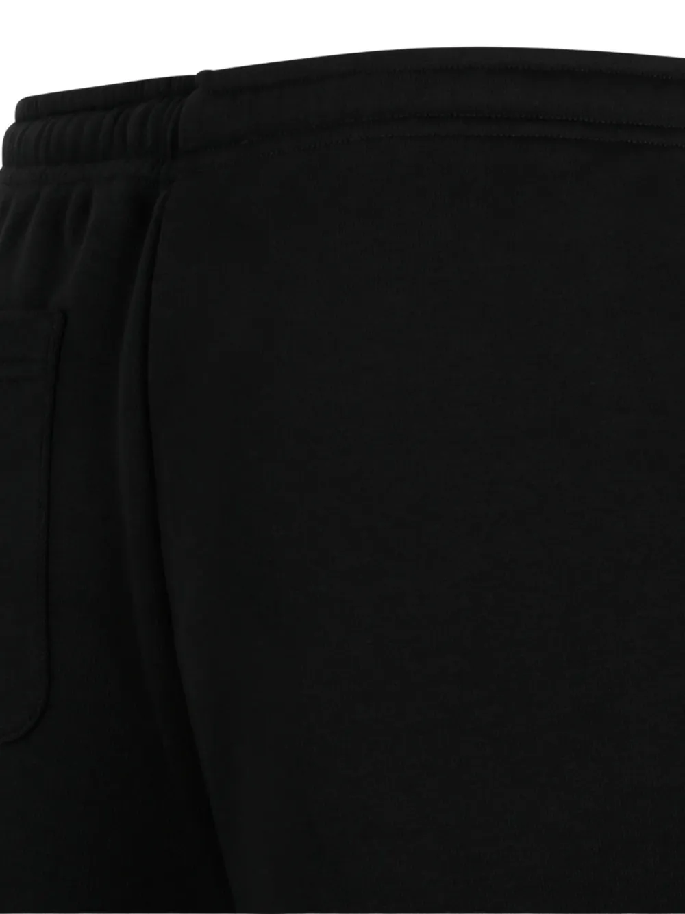 Douuod Shorts met logoprint en gerafelde afwerking Zwart