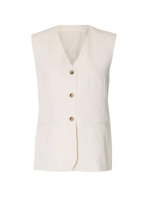 SELECTED button-up sleeveless waistcoat