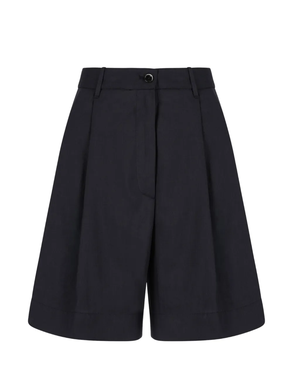 Nine In The Morning pleated wide-leg shorts - Blu