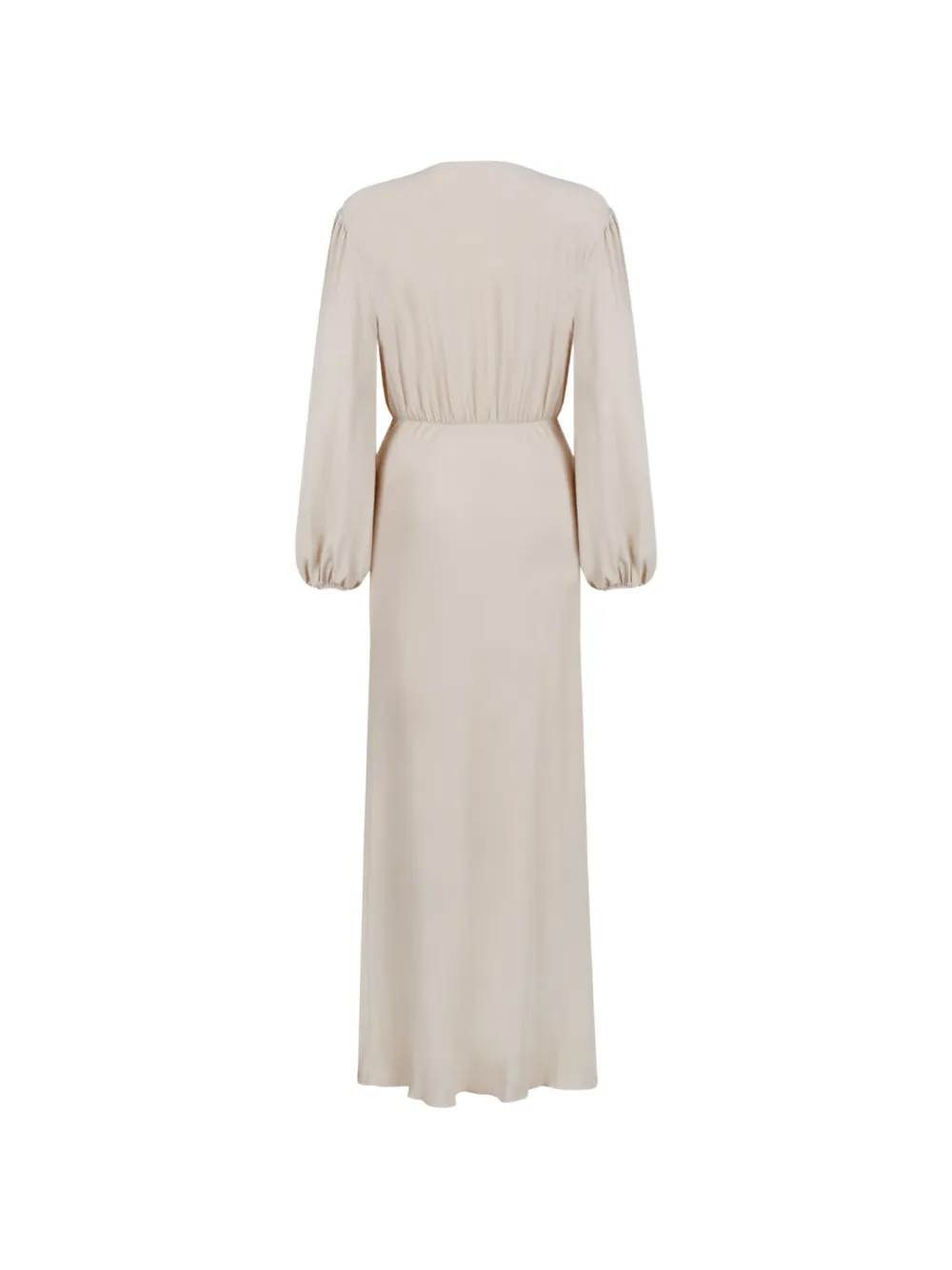 Douuod Jurk met gesmockt detail Beige