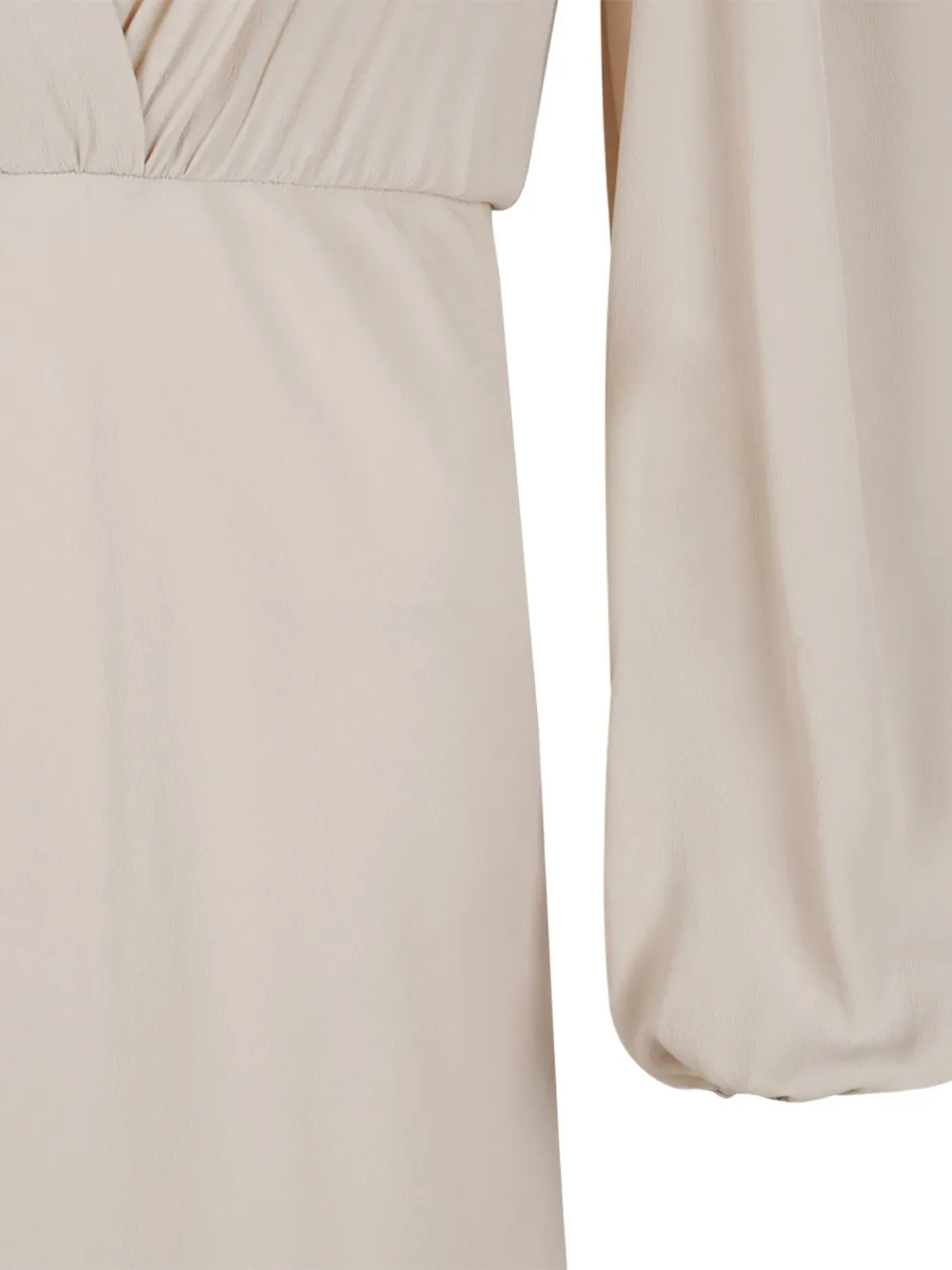 Douuod Jurk met gesmockt detail Beige