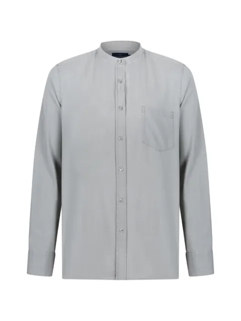 Paul & Shark mandarin-collar chest-pocket shirt