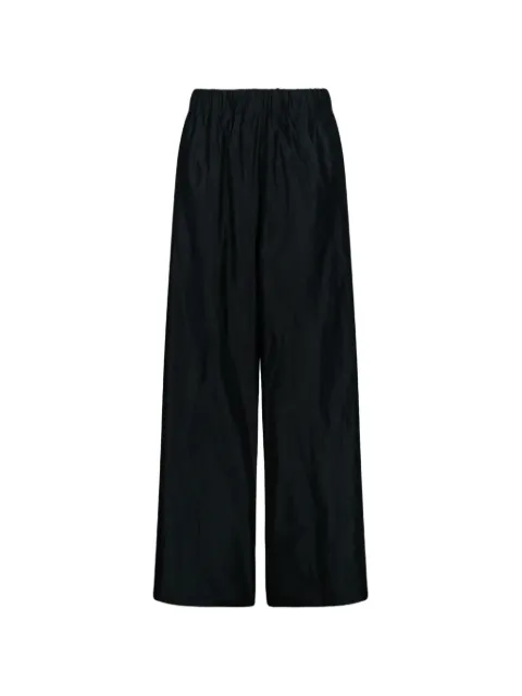 Douuod elasticated-waistband wide-leg trousers