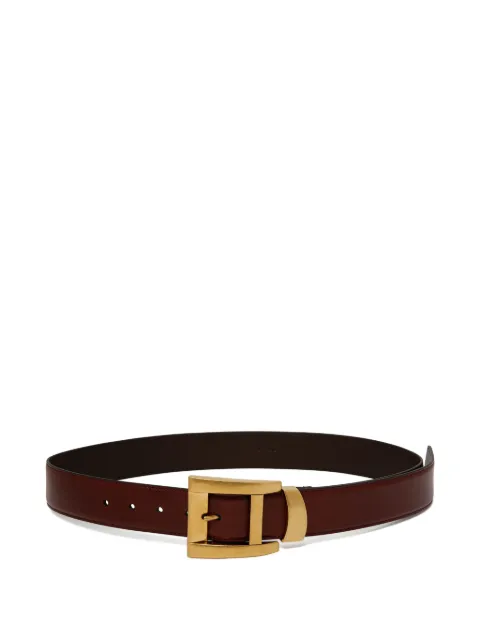 Versace logo-print buckle belt