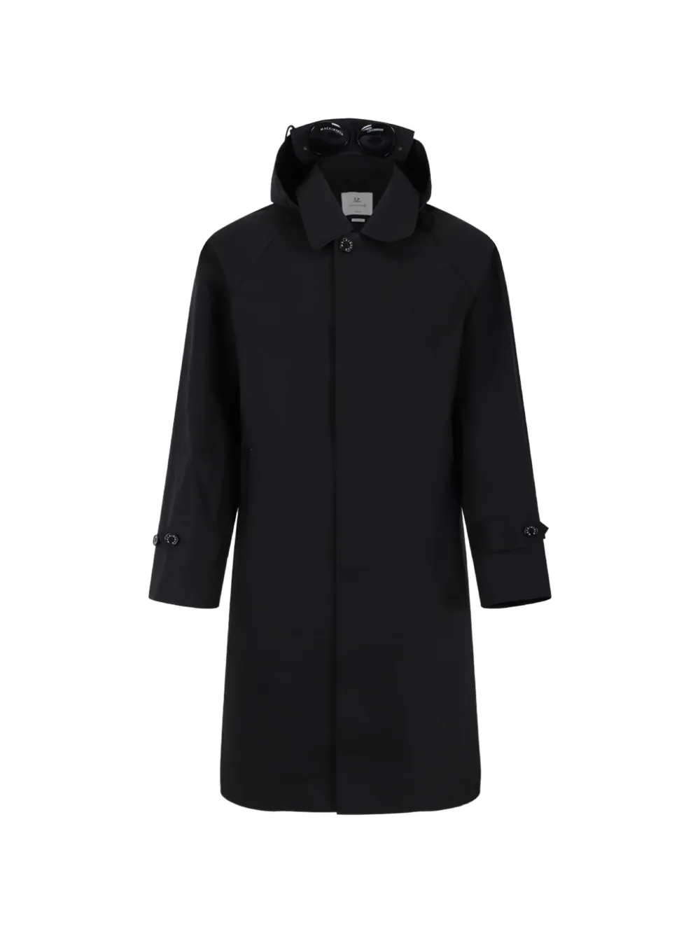 C.P. Company x Mackintosh Goggle-detail hooded coat - Schwarz