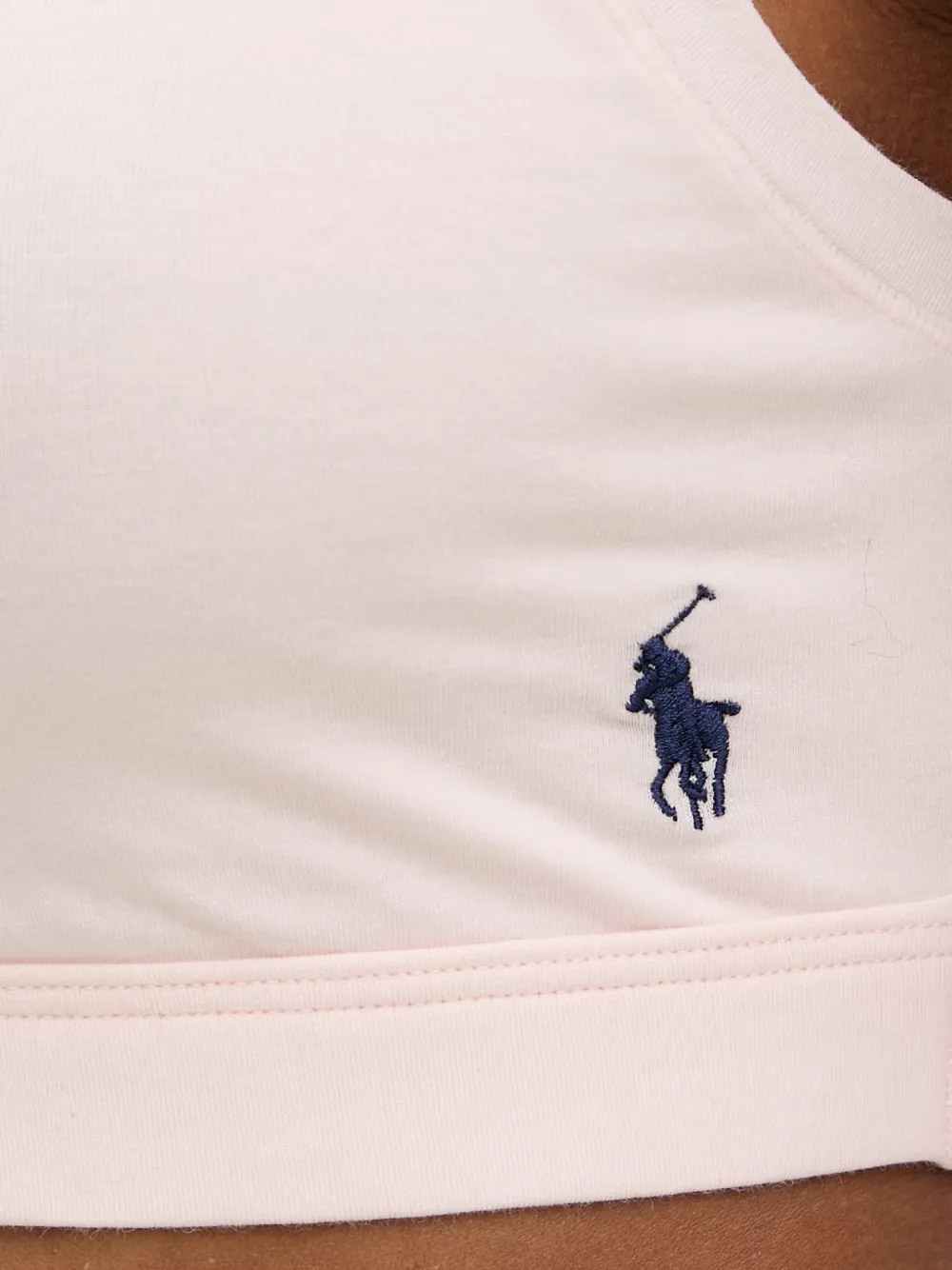 Polo Ralph Lauren Bh met geborduurd logo en diepe ronde hals Roze