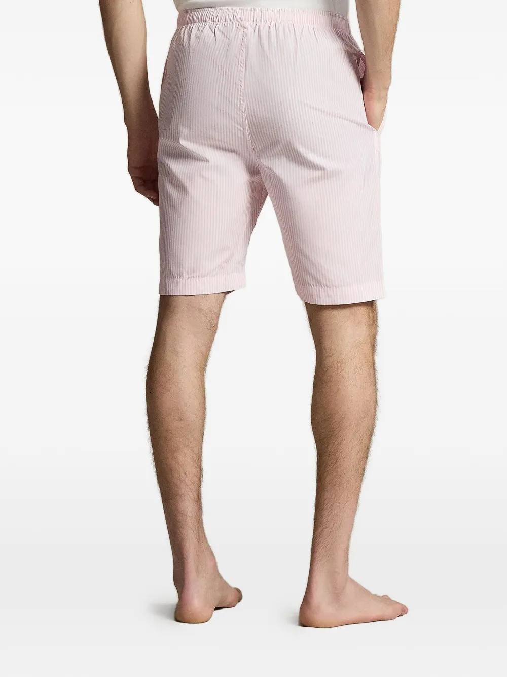 Polo Ralph Lauren Gestreepte pyjamashorts met trekkoordtaille Roze