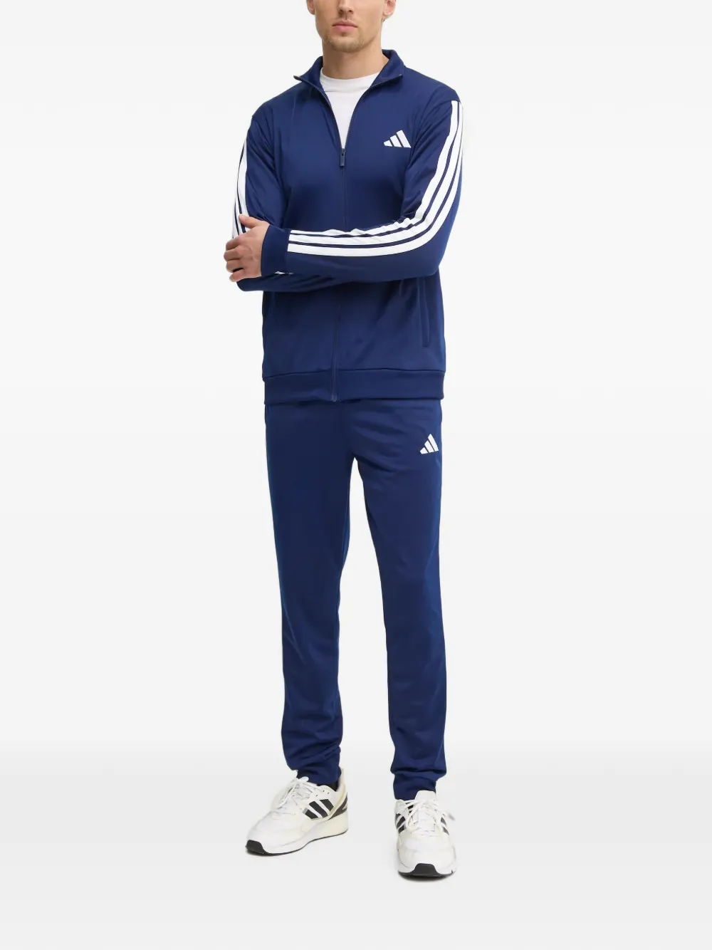 adidas Trainingspak met zijstreep en rits Blauw