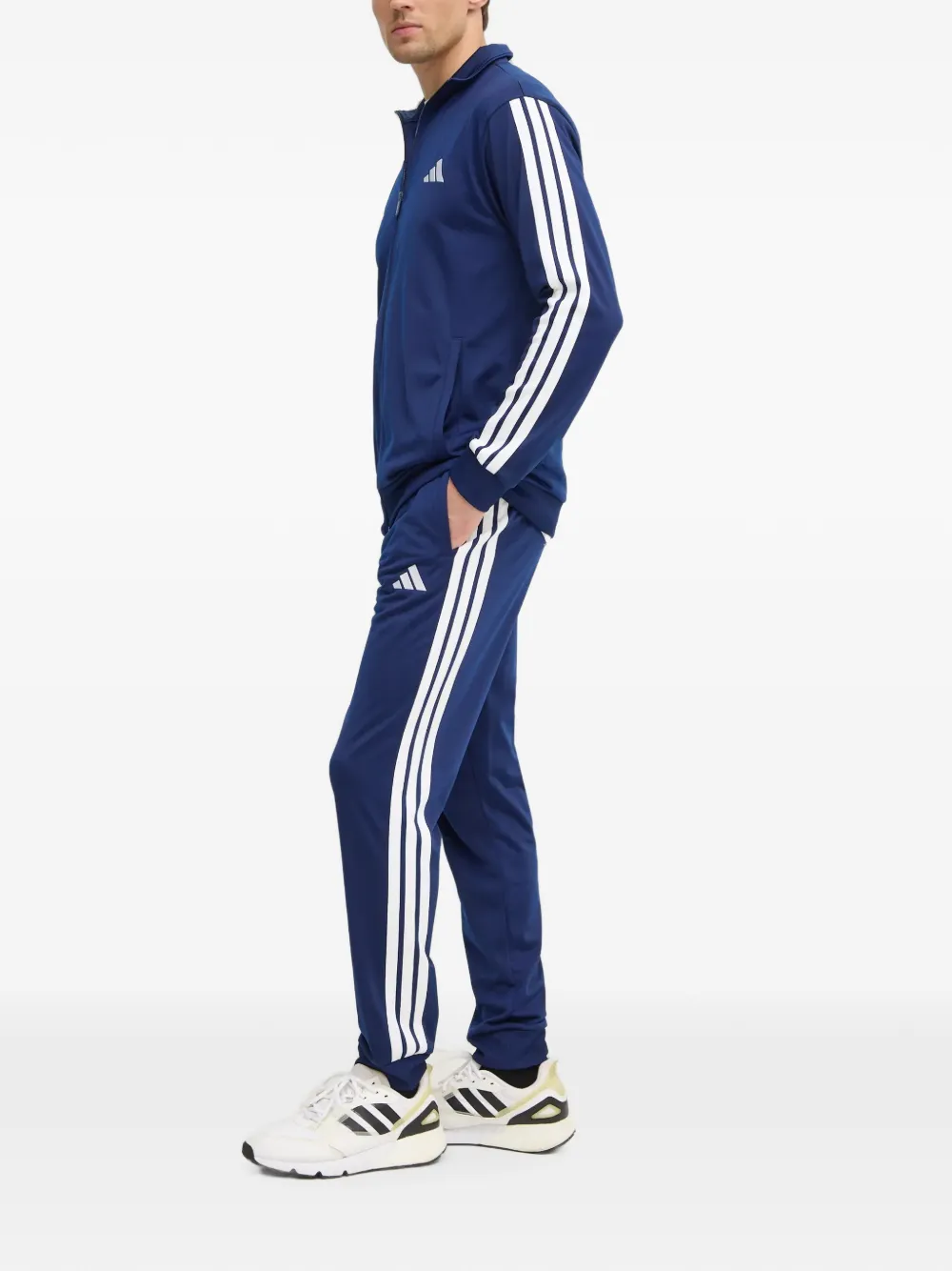 adidas Trainingspak met zijstreep en rits Blauw