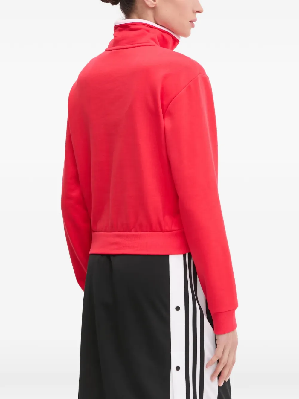 adidas logoprint trui met rits Rood