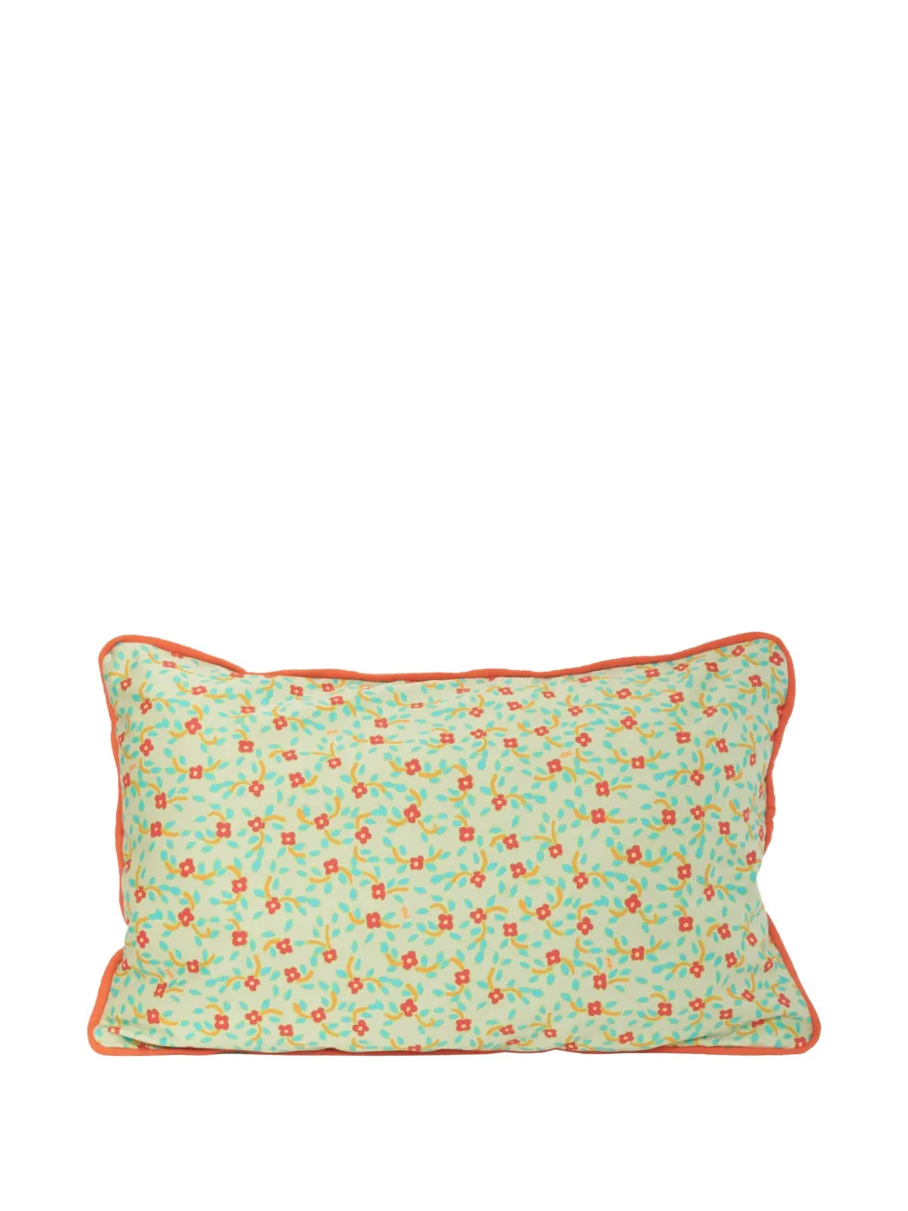CAVALLI E NASTRI VINTAGE floral-print piped cushion - Grün