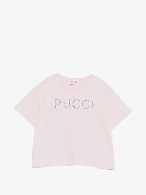 PUCCI Junior stud-embellished T-shirt